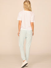 Ocean Drive Brushed Hacci Front Tie Jogger - Heather Pink or Heather Sky Blue