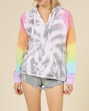 Ocean Drive Firework Tie-dye Burnout Pullover Hoodie