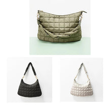 Nylon Quilted Puffer Shoulder Bag - Assorted Colors