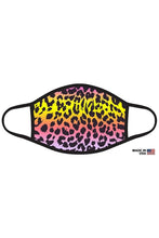 Pink Mix Ombré leopard adult Facemask