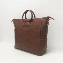 Vegan Leather Top Handle Tote/Crossbody