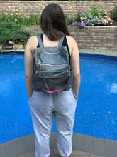 Solid Vegan Leather Convertible Backpack - Black, Camel or Grey