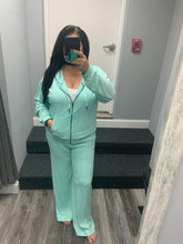 OCEAN DRIVE TERRY CLOTH JOGGER- AQUA