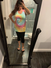 Blank Tie Dye Tank - Pastel Swirl 💛💙💖