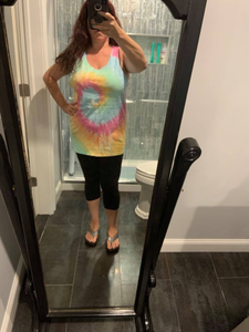 Blank Tie Dye Tank - Pastel Swirl 💛💙💖