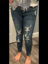 Judy Blue Midrise Heavy Destroy Skinny