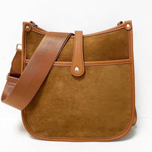 Mini Suede Messenger Bags w/ Matching Adjustable Solid Strap - Assorted Colors