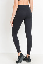 Mono B RED - Highwaist Shredded Knee Laser-Cut Leggings
