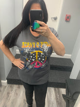 LOVE & PEACE GRAPHIC TEE - BLACK OR CHARCOAL
