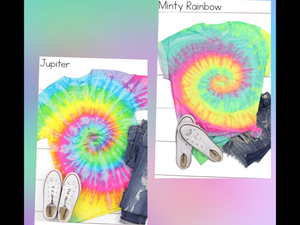 Blank Tie Dye 🌈 - Jupiter or Minty Rainbow