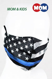 AMERICAN FLAG FASHION FACE MASK WITH FILTER POCKET