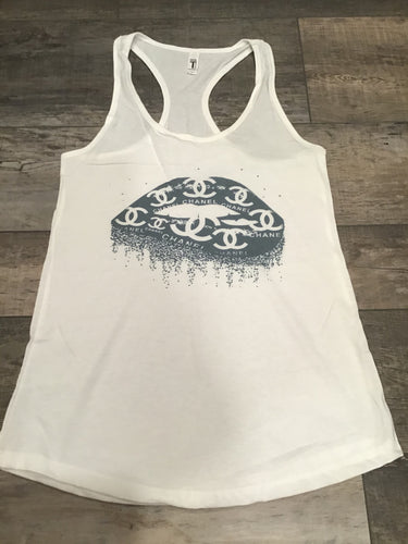 Dripping Lips Racerback Tank 💋