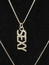 Sexy Rhodium Pendant on a Silver Adjustable Chain