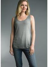 Tank with beaded detail edge - Charcoal, Grey or Pink