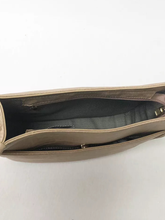 Vegan Leather Messenger Bag w/ Multi Abstract Strap - Grey or Gold