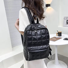 Metallic Quilted Puffer Backpack - Assorted Colors