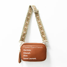 I Speak Fluid French Vegan Leather Crossbody Bag - Assorted Colors
