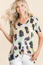 LEOPARD PRINT LOW GAUGE DEEP U-NECK TOP - ASSORTED COLORS