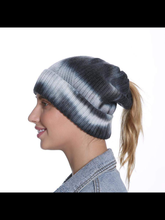 C.C. Tiedye Ponytail Beanies - Assorted Colors