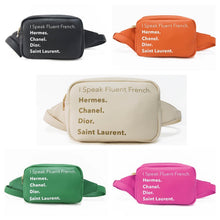 I Speak Fluent French Vegan Leather Fanny Waist Pack