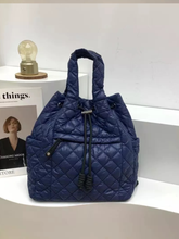 Quilted Nylon Puffer Backpack