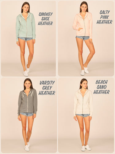 Ocean Drive Fleece Zip Hoodie - Assorted Colors