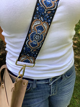 Nubuck Suede Vegan Messenger w/ Abstract Strap - Sand