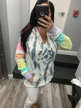 Ocean Drive Firework Tie-dye Burnout Pullover Hoodie