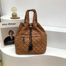 Quilted Nylon Puffer Backpack