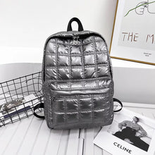 Metallic Quilted Puffer Backpack - Assorted Colors