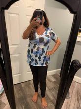 LEOPARD PRINT LOW GAUGE DEEP U-NECK TOP - ASSORTED COLORS