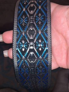 Abstract Adjustable Print Bag Strap - Silver or Gold Hardware
