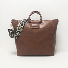 Vegan Leather Top Handle Tote/Crossbody