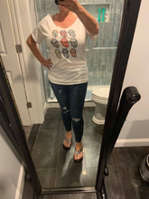 Off the shoulder Tongue Collage tee 👅 Clearance Final Sale! Was $28 Now $20