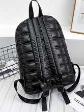 Metallic Quilted Puffer Backpack - Assorted Colors