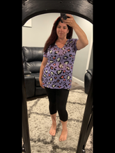 LEOPARD HACCI DEEP U-NECK TOP - LAVENDER 💜