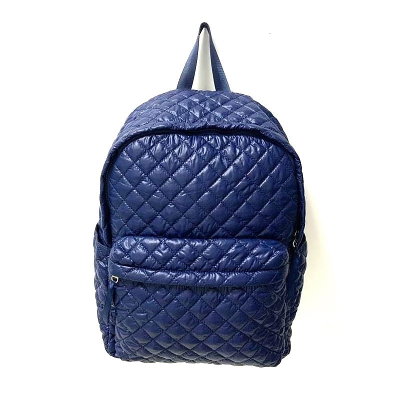 Quilted Backpack - Black or Navy