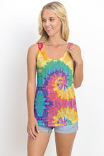TIEDYE JUNIOR TANK TOP W PRINT - RAINBOW 🌈