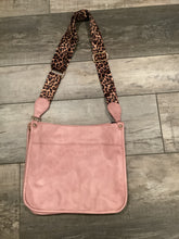 Vegan Leather Bag With Leopard Strap