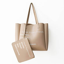 I Speak Fluid Italian Vegan Leather Tote - Black or Cream