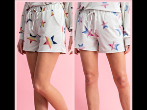 Rainbow Star Shorts - Blue/Pink or Blue/Pink/Yellow
