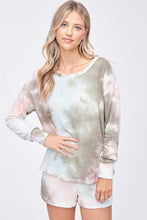 Tie dye lounge wear set - Olive/Aqua/Pink or Grey/Pink Smoke.