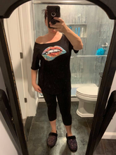 Rainbow lips tee - Black, Off White or Fuchsia