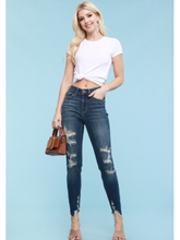 PLUS JUDY BLUE HIGH RISE CROPPED SKINNY