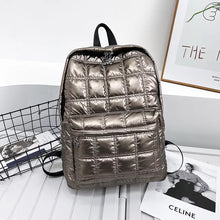 Metallic Quilted Puffer Backpack - Assorted Colors