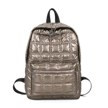 Metallic Quilted Puffer Backpack - Assorted Colors