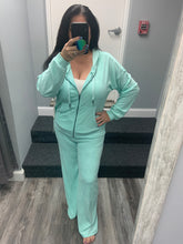 OCEAN DRIVE TERRY CLOTH JOGGER- AQUA