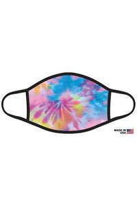 Bright Rainbow Graphic Printed Face Mask Unisex Adult