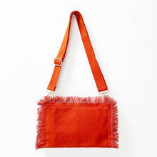 Canvas Fringe Clutch/ Crossbody - Assorted Colors