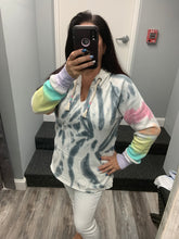 Ocean Drive Firework Tie-dye Burnout Pullover Hoodie